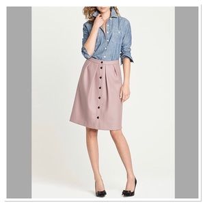 J.Crew Double Serge 100% Wool Button Front Size 4